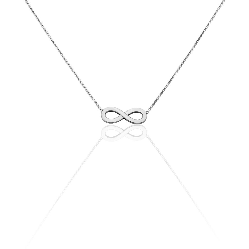 Halskette Infinity mit Kreuz  Y-Kette Unendlichkeit Silber Schmuck NEU P138 